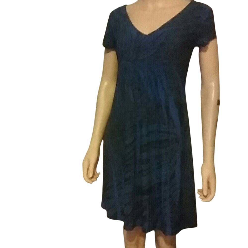 Beautiful royal blue dress with printed design M